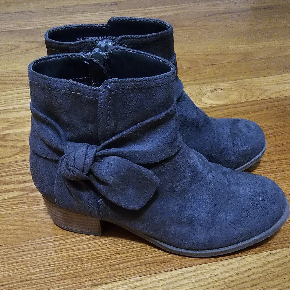 Girls Children Place Gray Ankle Boots Size 2